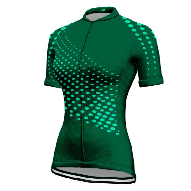 Women's Cycling Jersey Polka Dot Patterned Short Sleeve Bike Jersey Top with 3 Rear Pockets Mountain Bike MTB Road Bike Cycling Quick Dry Soft Reflective Strips Back Pocket Sports Black Yellow Red