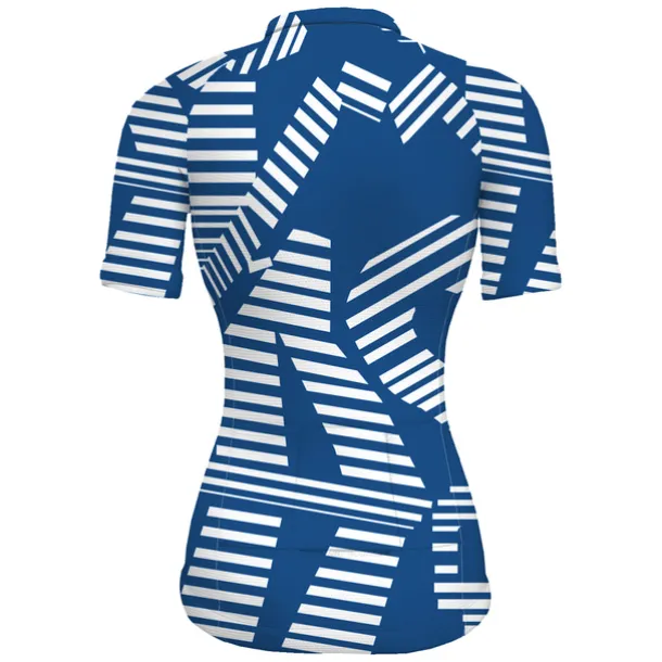 Women's Cycling Jersey Stripes Short Sleeve Bike Jersey Top with 3 Rear Pockets Mountain Bike MTB Road Bike Cycling Quick Dry Reflective Strips Back Pocket Moisture Wicking Sports Black Yellow Red