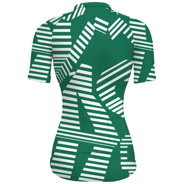 Women's Cycling Jersey Stripes Short Sleeve Bike Jersey Top with 3 Rear Pockets Mountain Bike MTB Road Bike Cycling Quick Dry Reflective Strips Back Pocket Moisture Wicking Sports Black Yellow Red