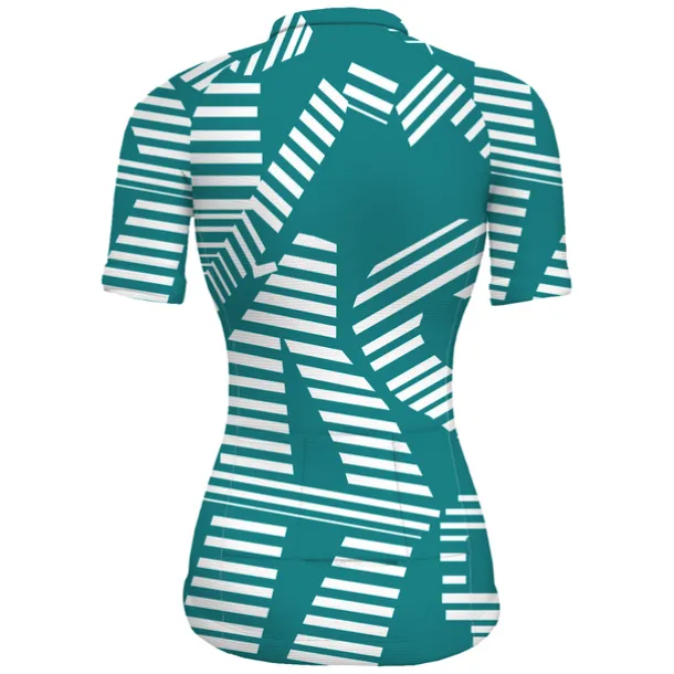 Women's Cycling Jersey Stripes Short Sleeve Bike Jersey Top with 3 Rear Pockets Mountain Bike MTB Road Bike Cycling Quick Dry Reflective Strips Back Pocket Moisture Wicking Sports Black Yellow Red