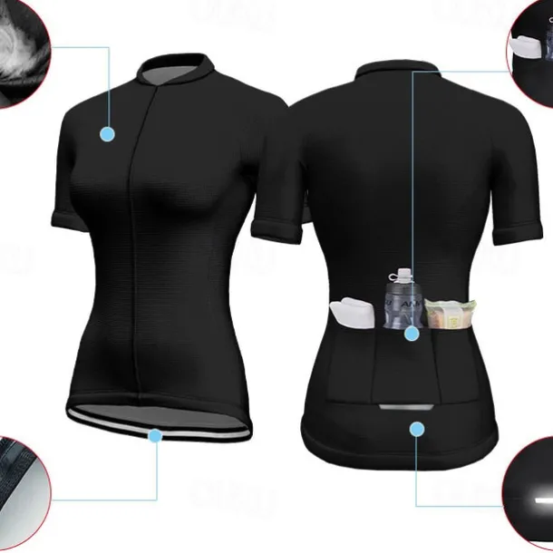 Women's Cycling Jersey Unicorn Short Sleeve Bike Jersey Top with 3 Rear Pockets Mountain Bike MTB Road Bike Cycling Quick Dry Reflective Strips Back Pocket Moisture Wicking Sports White Blue Purple