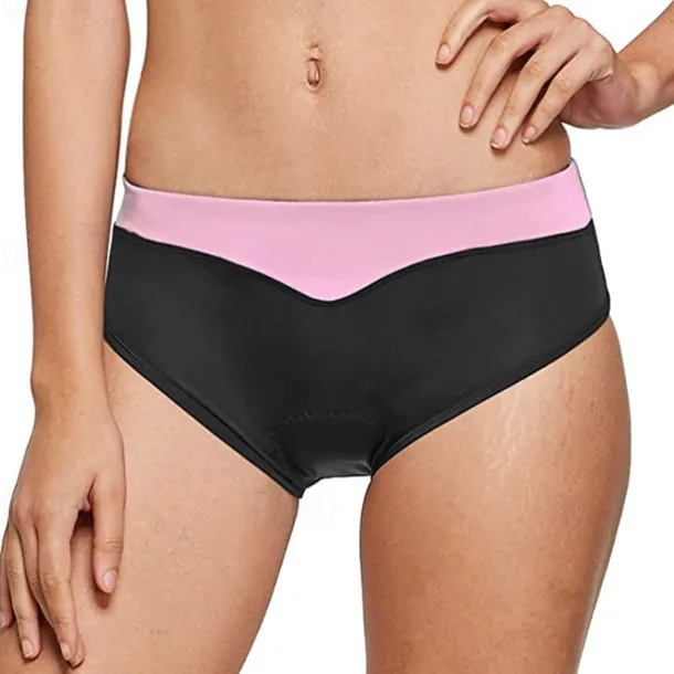 Women's Cycling Padded Shorts Bike Padded Shorts / Chamois Mountain Bike MTB Road Bike Cycling Sports Patchwork 3D Pad Breathable Quick Dry Moisture Wicking Violet Black Clothing Apparel Bike Wear