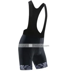 Women's Cycling Road Shorts Cycling Bib Shorts Cycling Shorts Bike Shorts Bib Shorts Mountain Bike MTB Road Bike Cycling Sports Graphic 3D Pad Breathable Quick Dry Wearable Black Dark Gray Clothing