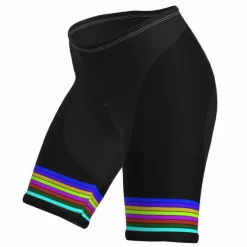 Women's Cycling Road Shorts Bike Shorts Cycling Padded Shorts Bike Padded Shorts / Chamois Mountain Bike MTB Road Bike Cycling Sports Stripes 3D Pad Cycling Breathable Quick Dry Black Yellow Spandex