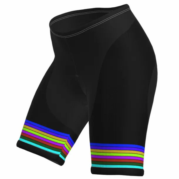 Women's Cycling Road Shorts Bike Shorts Cycling Padded Shorts Bike Padded Shorts / Chamois Mountain Bike MTB Road Bike Cycling Sports Stripes 3D Pad Cycling Breathable Quick Dry Black Yellow Spandex