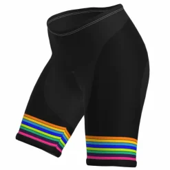 Women's Cycling Road Shorts Bike Shorts Cycling Padded Shorts Bike Padded Shorts / Chamois Mountain Bike MTB Road Bike Cycling Sports Stripes 3D Pad Cycling Breathable Quick Dry Black Yellow Spandex