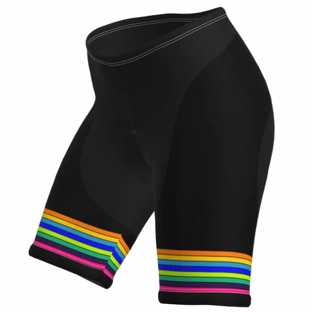 Women's Cycling Road Shorts Bike Shorts Cycling Padded Shorts Bike Padded Shorts / Chamois Mountain Bike MTB Road Bike Cycling Sports Stripes 3D Pad Cycling Breathable Quick Dry Black Yellow Spandex