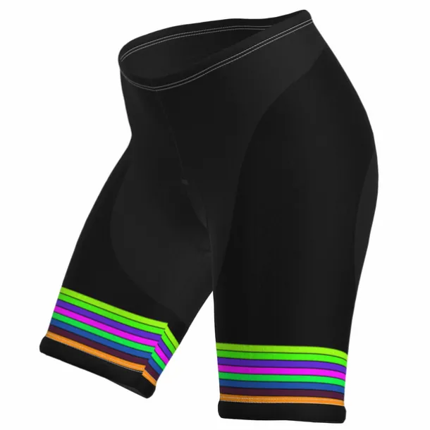 Women's Cycling Road Shorts Bike Shorts Cycling Padded Shorts Bike Padded Shorts / Chamois Mountain Bike MTB Road Bike Cycling Sports Stripes 3D Pad Cycling Breathable Quick Dry Black Yellow Spandex