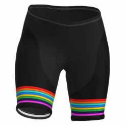 Women's Cycling Road Shorts Bike Shorts Cycling Padded Shorts Bike Padded Shorts / Chamois Mountain Bike MTB Road Bike Cycling Sports Stripes 3D Pad Cycling Breathable Quick Dry Black Yellow Spandex