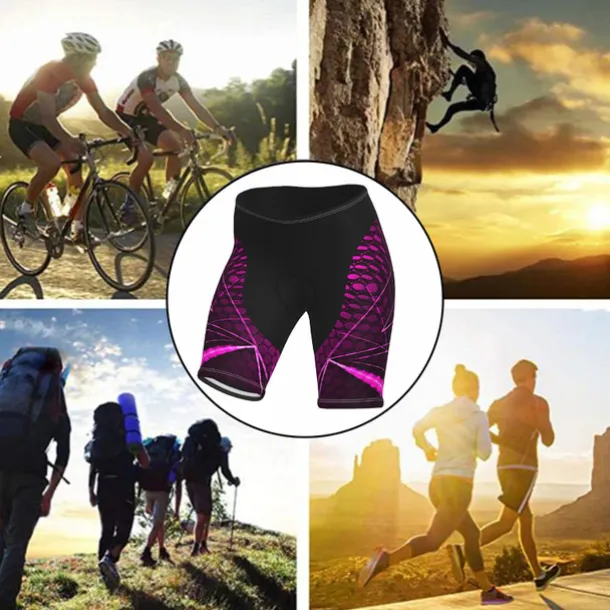 Women's Cycling Road Shorts Bike Shorts Cycling Padded Shorts Bike Shorts Padded Shorts / Chamois Mountain Bike MTB Road Bike Cycling Sports Graphic 3D Pad Fast Dry Breathable Quick Dry Blue Purple