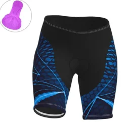 Women's Cycling Road Shorts Bike Shorts Cycling Padded Shorts Bike Shorts Padded Shorts / Chamois Mountain Bike MTB Road Bike Cycling Sports Graphic 3D Pad Fast Dry Breathable Quick Dry Blue Purple