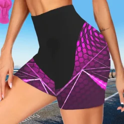 Women's Cycling Road Shorts Bike Shorts Cycling Padded Shorts Bike Shorts Padded Shorts / Chamois Mountain Bike MTB Road Bike Cycling Sports Graphic 3D Pad Fast Dry Breathable Quick Dry Blue Purple