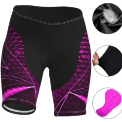 Women's Cycling Road Shorts Bike Shorts Cycling Padded Shorts Bike Shorts Padded Shorts / Chamois Mountain Bike MTB Road Bike Cycling Sports Graphic 3D Pad Fast Dry Breathable Quick Dry Blue Purple