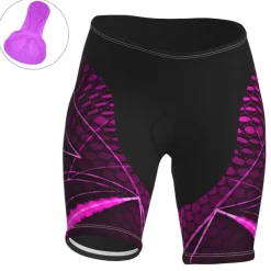 Women's Cycling Road Shorts Bike Shorts Cycling Padded Shorts Bike Shorts Padded Shorts / Chamois Mountain Bike MTB Road Bike Cycling Sports Graphic 3D Pad Fast Dry Breathable Quick Dry Blue Purple
