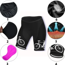Women's Cycling Road Shorts Cycling Shorts Bike Shorts Bike Shorts Pants Mountain Bike MTB Road Bike Cycling Sports Graphic 3D Pad Fast Dry Breathable Soft Black Yellow Spandex Clothing Apparel Bike