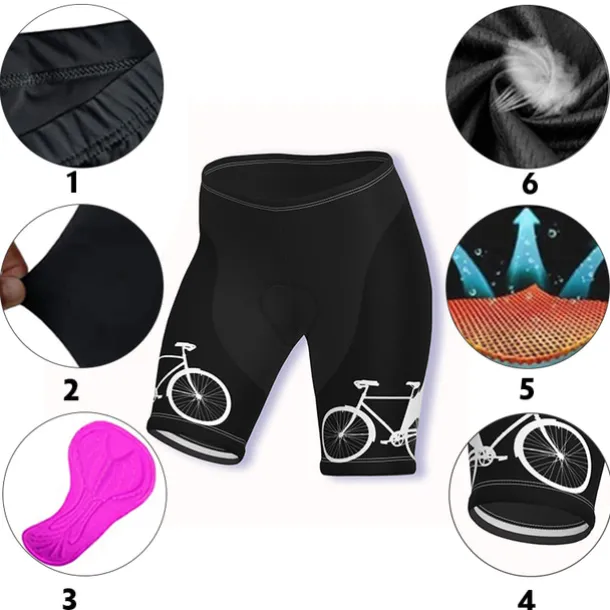 Women's Cycling Road Shorts Cycling Shorts Bike Shorts Bike Shorts Pants Mountain Bike MTB Road Bike Cycling Sports Graphic 3D Pad Fast Dry Breathable Soft Black Yellow Spandex Clothing Apparel Bike