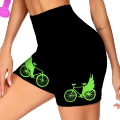 Women's Cycling Road Shorts Cycling Shorts Bike Shorts Bike Shorts Pants Mountain Bike MTB Road Bike Cycling Sports Graphic 3D Pad Fast Dry Breathable Soft Black Yellow Spandex Clothing Apparel Bike