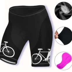 Women's Cycling Road Shorts Cycling Shorts Bike Shorts Bike Shorts Pants Mountain Bike MTB Road Bike Cycling Sports Graphic 3D Pad Fast Dry Breathable Soft Black Yellow Spandex Clothing Apparel Bike