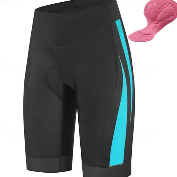 Women's Cycling Shorts Bike Shorts Bike Padded Shorts / Chamois Bottoms Mountain Bike MTB Road Bike Cycling Sports Graphic 3D Pad Breathable Quick Dry Moisture Wicking Yellow Pink Spandex Clothing