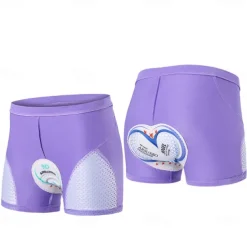 Women's Cycling Shorts Bike Shorts Bike Shorts Padded Shorts / Chamois Sports 3D Pad Breathable Quick Dry High Elasticity Black Purple Spandex Clothing Apparel Bike Wear