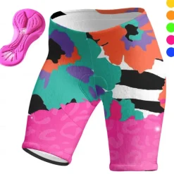 Women's Cycling Shorts Bike Padded Shorts / Chamois Bottoms Mountain Bike MTB Road Bike Cycling Sports Graphic 3D Pad Cycling Breathable Quick Dry Pink Red Spandex Clothing Apparel Bike Wear