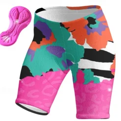 Women's Cycling Shorts Bike Padded Shorts / Chamois Bottoms Mountain Bike MTB Road Bike Cycling Sports Graphic 3D Pad Cycling Breathable Quick Dry Pink Red Spandex Clothing Apparel Bike Wear
