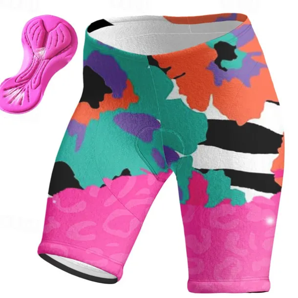 Women's Cycling Shorts Bike Padded Shorts / Chamois Bottoms Mountain Bike MTB Road Bike Cycling Sports Graphic 3D Pad Cycling Breathable Quick Dry Pink Red Spandex Clothing Apparel Bike Wear