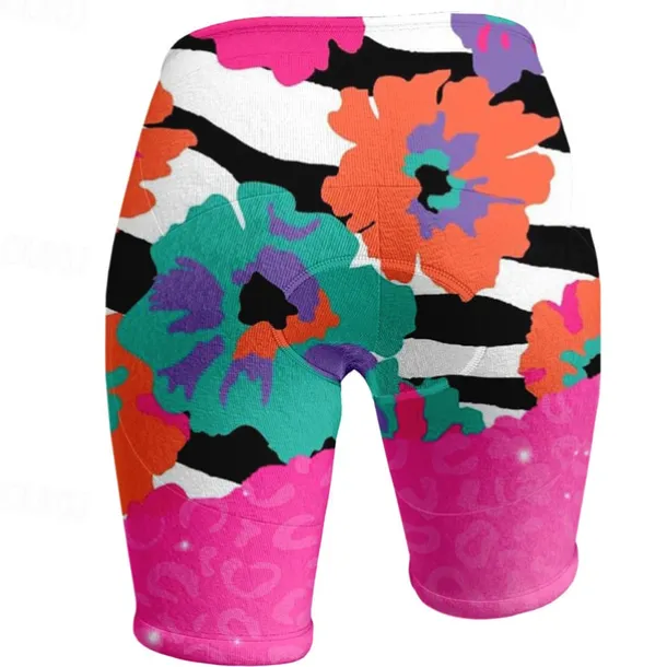 Women's Cycling Shorts Bike Padded Shorts / Chamois Bottoms Mountain Bike MTB Road Bike Cycling Sports Graphic 3D Pad Cycling Breathable Quick Dry Pink Red Spandex Clothing Apparel Bike Wear