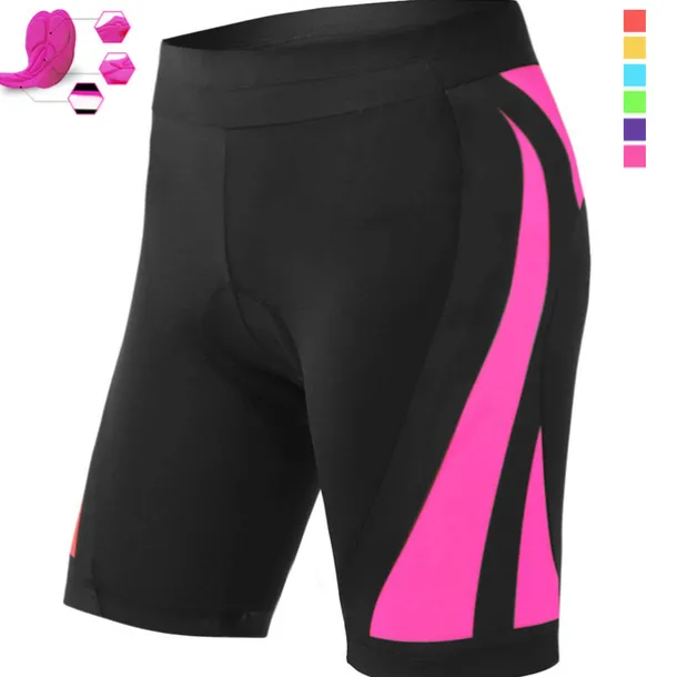Women's Cycling Shorts Bike Padded Shorts / Chamois Bottoms Mountain Bike MTB Road Bike Cycling Sports Patchwork 3D Pad Breathable Quick Dry Moisture Wicking Black Pink Spandex Clothing Apparel Bike