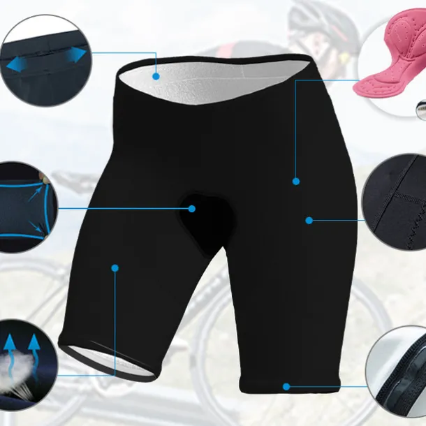 Women's Cycling Shorts Bike Padded Shorts / Chamois Bottoms Mountain Bike MTB Road Bike Cycling Sports Patchwork 3D Pad Breathable Quick Dry Moisture Wicking Black Pink Spandex Clothing Apparel Bike