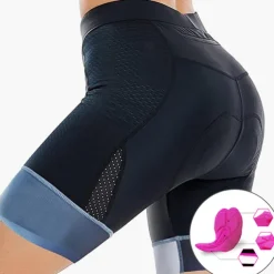Women's Cycling Shorts Bike Padded Shorts / Chamois Bottoms Mountain Bike MTB Road Bike Cycling Sports Patchwork 3D Pad Breathable Quick Dry Moisture Wicking Black White Spandex Clothing Apparel Bike