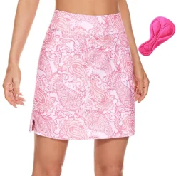 Women's Cycling Skort Skirt Bike Skirt Bottoms Mountain Bike MTB Road Bike Cycling Sports 3D Pad Cycling Breathable Quick Dry Black Pink Spandex Clothing Apparel Bike Wear