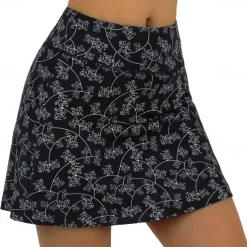 Women's Cycling Skort Skirt Bike Skirt Bottoms Mountain Bike MTB Road Bike Cycling Sports Floral Botanical 3D Pad Cycling Breathable Quick Dry Black Red Spandex Clothing Apparel Bike Wear