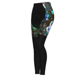 Women's Cycling Tights Bike Pants Tights Mountain Bike MTB Road Bike Cycling Sports Graphic Floral Botanical Ugly Christmas Thermal Warm 3D Pad Breathable Quick Dry Black Red Clothing Apparel Bike