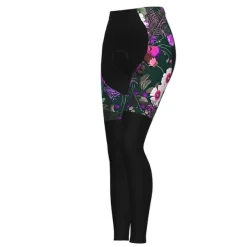 Women's Cycling Tights Bike Pants Tights Mountain Bike MTB Road Bike Cycling Sports Graphic Floral Botanical Ugly Christmas Thermal Warm 3D Pad Breathable Quick Dry Black Red Clothing Apparel Bike