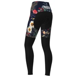 Women's Cycling Tights Bike Pants Tights Mountain Bike MTB Road Bike Cycling Sports Graphic Floral Botanical Ugly Christmas Thermal Warm 3D Pad Breathable Quick Dry Black Red Clothing Apparel Bike