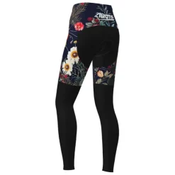 Women's Cycling Tights Bike Pants Tights Mountain Bike MTB Road Bike Cycling Sports Graphic Floral Botanical Ugly Christmas Thermal Warm 3D Pad Breathable Quick Dry Black Red Clothing Apparel Bike
