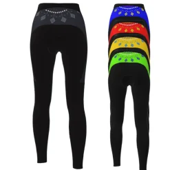 Women's Cycling Tights Bike Pants Tights Winter Mountain Bike MTB Road Bike Cycling Sports 3D Pad Breathable Quick Dry Wearable Black Yellow Clothing Apparel Bike Wear