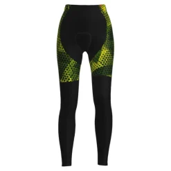 Women's Cycling Tights Bike Pants Tights Mountain Bike MTB Road Bike Cycling Sports Graphic Thermal Warm 3D Pad Warm Breathable Yellow Red Clothing Apparel Bike Wear