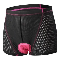 Women's Cycling Underwear 3D Padded Shorts MTB Biking Shorts Breathable Moisture Wicking Quick Dry Shockproof bike wear Cycling MTB Shorts Mountain Road Bike Cycling Sports Rosy Pink Red