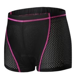Women's Cycling Underwear 3D Padded Shorts MTB Biking Shorts Breathable Moisture Wicking Quick Dry Shockproof bike wear Cycling MTB Shorts Mountain Road Bike Cycling Sports Rosy Pink Red