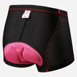 Women's Cycling Underwear 3D Padded Shorts MTB Biking Shorts Breathable Moisture Wicking Quick Dry Shockproof bike wear Cycling MTB Shorts Mountain Road Bike Cycling Sports Rosy Pink Red