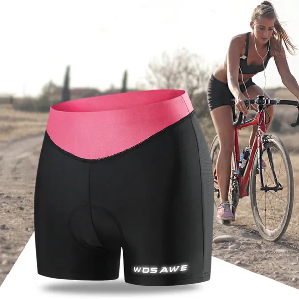 Women's Cycling Underwear Cycling Padded Shorts Summer Polyester Bike Underwear Shorts Padded Shorts / Chamois 3D Pad Quick Dry Moisture Wicking Sports Patchwork Black / Pink / Black+White Mountain