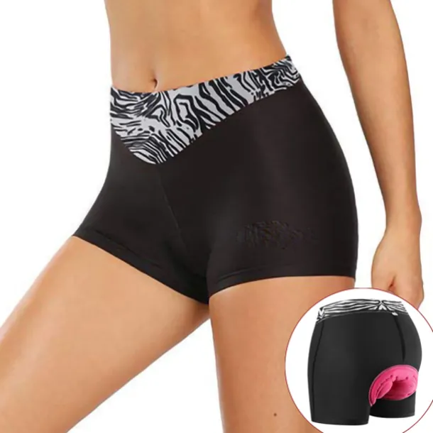 Women's Cycling Underwear Cycling Padded Shorts Summer Polyester Bike Underwear Shorts Padded Shorts / Chamois 3D Pad Quick Dry Moisture Wicking Sports Patchwork Black / Pink / Black+White Mountain
