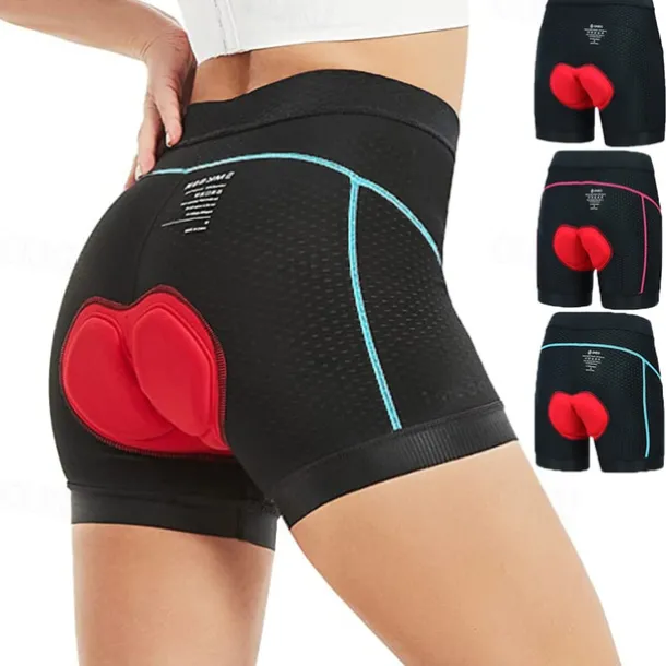 Women's Cycling Underwear Shorts Bike Shorts 3D Padded Shorts Bike Padded Shorts / Chamois Bottoms Mountain Bike MTB Road Bike Cycling Sports 3D Pad Breathable Quick Dry Lightweight Black Blue Spandex