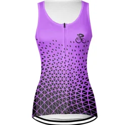 Women's Cycling Vest Cycling Jersey Graphic Geometic Sleeveless Bike Vest / Gilet Jersey Top with 3 Rear Pockets Mountain Bike MTB Road Bike Cycling Quick Dry Back Pocket Moisture Wicking Breathable