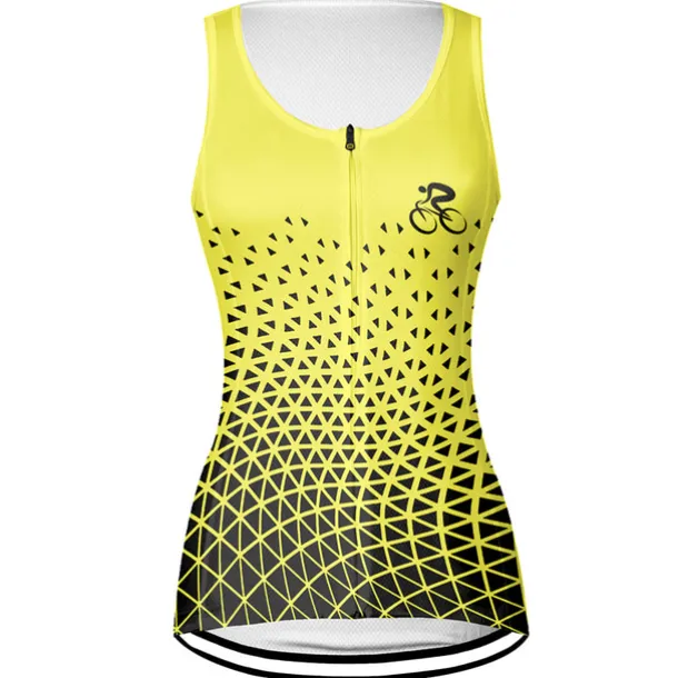 Women's Cycling Vest Cycling Jersey Graphic Geometic Sleeveless Bike Vest / Gilet Jersey Top with 3 Rear Pockets Mountain Bike MTB Road Bike Cycling Quick Dry Back Pocket Moisture Wicking Breathable