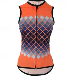 Women's Cycling Vest Cycling Jersey Gradient Sleeveless Bike Vest / Gilet Jersey Top with 3 Rear Pockets Mountain Bike MTB Road Bike Cycling Quick Dry Back Pocket Moisture Wicking Breathable Sports