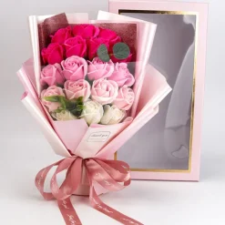Women's Day Gifts 18 Rose Soap Bouquet Gift Box Qixi Valentine's Day Gift Women's Day Mother's Day Gifts for Girls Mother's Day Gifts for MoM