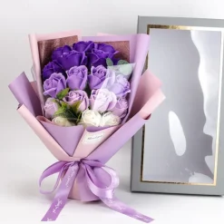 Women's Day Gifts 18 Rose Soap Bouquet Gift Box Qixi Valentine's Day Gift Women's Day Mother's Day Gifts for Girls Mother's Day Gifts for MoM